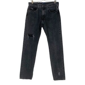 Levi's 502 Distressed Tapered Straight Leg Jeans Size 34